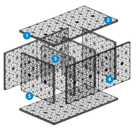 Caisses géocellulaires, unités de stockage géocellulaires en plastique, boîte de drainage d'infiltration, réservoirs de stockage d'eau de pluie, système de collecte