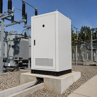 Système de stockage d'énergie par batterie industriel et commercial tout-en-un 261 kWh LiFePO4, refroidissement liquide, IP65, extérieur, communication CAN/RS485