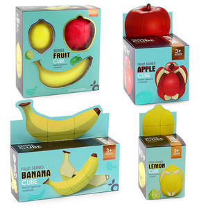 Nuova Venuta Disegno Per Bambini Divertente Giocattolo Educativo Forma di Frutta Magico Cubo Di Puzzle di Decompressione - Product Image 2