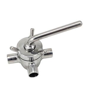 Ручной трехходовой клапан из нержавеющей стали SS304, санитарный шаровой кран, клапан для общего использования, сварная конструкция - Product Image 2