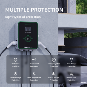 Station de recharge murale commerciale en gros pour usine, Wallbox OCPP WiFi 4G AC rapide 22kW 44kW Type 1 2 Double Pistolet IP65 Simple 32A - Product Image 3