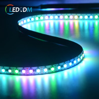Bande LED RGB adressable 24V SMD5050 96 LED/m GS8208 WS2815 Pixel Strip 10mm à changement de couleur CE RoHS FCC