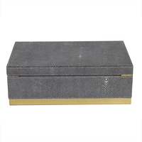 Boîte de rangement fausse nuancier de bureau, rangement de luxe, avec accessoire de serrure en métal doré et base en or