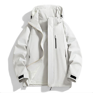 Chaqueta tres en uno personalizada con logotipo, nueva, de caparazón rígido, con forro polar desmontable, antiincrustante y cortavientos, para montañismo al aire libre. - Product Image 6