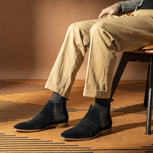 Botas de Tobillo de Cuero Genuino de Alta Calidad 2026, Botas Cortas Retro para Hombre, Casuales, Formales y de Negocios - Product Image 4