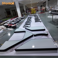 Özel 3D Ön Aydınlatmalı Kanal Harfli Dış Mekan LED Tabelası, İşletme Reklamı için Işıklı Logo Işık Kutusu, Mağaza, Dükkan, Otel için