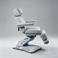 Table de massage électrique chauffante moderne à 4 moteurs avec commande au pied intégrée pour spa, salon, extension de cils, clinique et hôpital