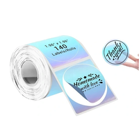 Rouleaux d'étiquettes autocollantes en papier thermique pour Phomemo M102 M108 M110 M120 M200 M220 M221 Mini imprimante laser semi-transparent