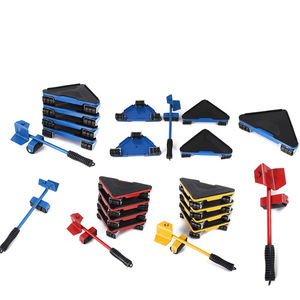 Outil de rouleau de mobilité de meubles robustes coussin <span class=keywords><strong>pivotant</strong></span> élévateur de meubles en acier au carbone et Kit de curseur de meubles en fer 4 pièces - Product Image 3