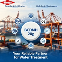RHONDA BCDMH 1-Bromo-3-Chloro-5,5-Dimethylhydantoin Comprimés et Granulés à faible teneur en chloramine pour un traitement durable de l'eau des spas et piscines intérieures
