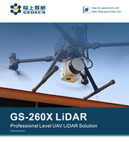 Escáner LiDAR Aéreo GEOSUN GS-260X, Equipo de Topografía 3D con UAV, para Construcción Forestal, 1 Año de Garantía