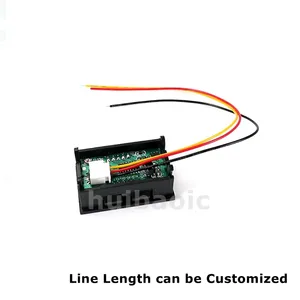 0.56 אינץ LED דיגיטלי מד מתח להתאמה אישית קו DC 0-100V הפוך הגנת חיבור אדום תצוגת שלושה-חוט DC מד מתח