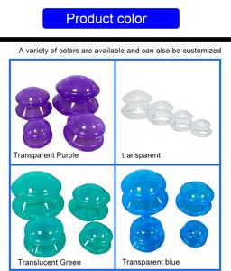 Produk Terlaris 4 <span class=keywords><strong>Set</strong></span> Alat Bekam <span class=keywords><strong>Hijama</strong></span>, Alat Bekam Wajah, Alat Bekam Silikon untuk Mengurangi Selulit - Product Image 5