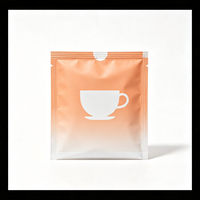 Sachet Doypack en PE de qualité alimentaire avec fermeture éclair et gaufrage pour l'emballage anti-humidité des grains de café et des feuilles de thé
