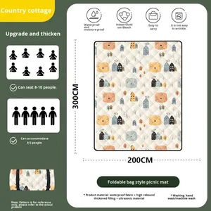 Tappetino da Picnic Gonfiabile Impermeabile Morbido per Primavera Autunno Viaggi, Tappeto Spesso per <span class=keywords><strong>Prato</strong></span>, Tenda da Campeggio, Bancarella, Mercato, Pavimento Esterno - Product Image 6