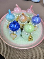 3*5.5cm Mignon Petite Théière Jouable Ornements de Thé du bout des doigts Sculpture de Thé Kung Fu Céramique Gourde Thé Pet Teaware