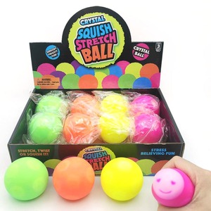 Pelota Antiestrés de Goma Suave TPR con Emojis Rosa y Verde, Juguete para Apretar, 6 cm, 55 g, Logotipo Personalizado, Venta al por Mayor - Product Image 1