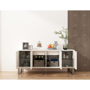 NOVA <span class=keywords><strong>Buffet</strong></span> <span class=keywords><strong>laqué</strong></span> brillant Salon Antique Salle à manger <span class=keywords><strong>Buffet</strong></span> <span class=keywords><strong>Buffet</strong></span> Organisateur Cabinet Avec Rangement - Product Image 3