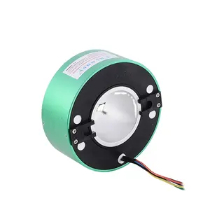 Groot Gat Elektrische Slip Ring Id 70Mm Od 140Mm Multi-Point Contact 12 Circuits Holle Rotatie Voor Kraan Robot Medische Apparatuur