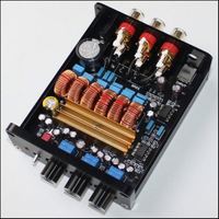 Panneau d'amplification Audio numérique, 2x50W + 100W, Mini TPA3116 2.1 4.0 BLE, de classe D
