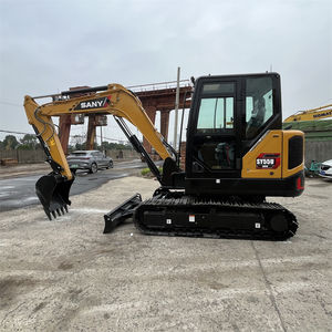 2024 5 toneladas excavadoras usadas SANY sy55 sy55c 2000 sy55u sy55c pro mini excavadora sobre orugas excavadora hecha en China SY55U SY55 - Product Image 5