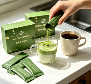 Vente en gros de sachets de poudre de matcha pour boisson, emballage OEMO DM personnalisé, sachets de suppléments de poudre de boisson portables - Product Image 2