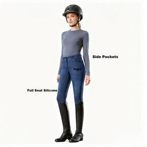 Jodhpurs en denim pour femmes ARLAN Stock Horse, tissu indien, et culottes d'équitation pour hommes <span class=keywords><strong>Ariat</strong></span> et Samshield - Product Image 1