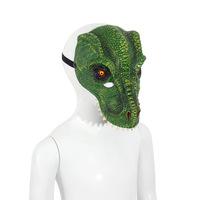 Masque de dinosaure 3D en mousse PU T-Rex pour Halloween, masque à capuche très vendu pour fêtes de carnaval, taille unique, fabriqué en Chine