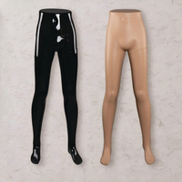 Maniquí de exhibición para ropa, modelo de escaparate, maniquí de parte inferior del cuerpo masculino para ropa interior, blanco brillante, negro brillante, maniquí de plástico con soporte, maniquí de pantalones