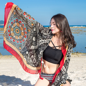 Écharpe ethnique en twill de coton et polyester de haute qualité pour femme, style écharpe à l'infini, collection automne, vente chaude en <span class=keywords><strong>Afrique</strong></span> - Product Image 2