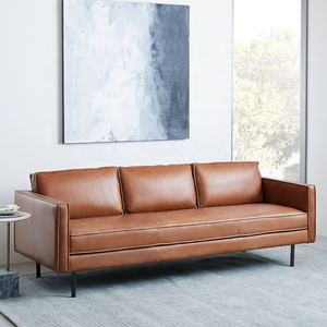 Modern Sectional Leather Three-Seater Microfiber Sofa for Home <strong>Hotel</strong> Wood <strong>Furniture</strong> for Office Use Stylish Living Room <strong>Furniture</strong> - Product Image 1