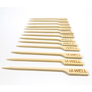 Xiên Nướng <span class=keywords><strong>Teppo</strong></span> Dẹt Dùng Một Lần Xiên Thực Phẩm Que Tre <span class=keywords><strong>Teppo</strong></span> Dụng Cụ BBQ Tre Ngoài Trời> 12 Cái Mỗi Bộ Túi Opp Không Tráng - Product Image 4