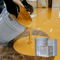 Peinture époxy pour sols, résistante à l'usure, antidérapante, faible teneur en COV, imperméable, pour hôpital, atelier, garage, usine, béton