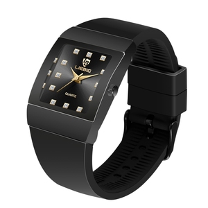 SKMEI ชุดนาฬิกาข้อมือควอทซ์สายซิลิโคน L1019, นาฬิกาข้อมือทำจาก PU เหมาะสำหรับเป็นของขวัญสำหรับผู้ชาย - Product Image 3