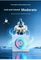 Nouveau Ventilateur Portable d'Été Mini Rafraîchisseur d'Air à Écran Tactile, Silencieux, Humidificateur, Rechargeable, Idéal pour le Bureau et le Sommeil
