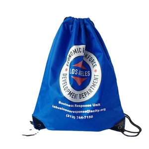 Factory Customized Portable GPS Reusable Polyester Drawstring Bag Waterproof and Durable Sports Sack Backpack Promotion Gift