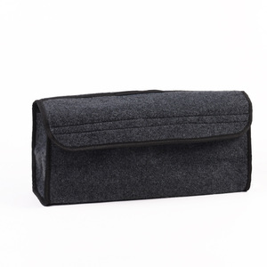 Bolsa de Almacenamiento para Auto, Organizador de Maletero Plegable de Fieltro, Gris, Organizadores Portátiles para Auto - Product Image 4