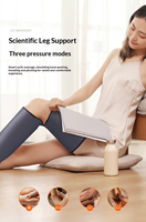 Bottes de massage à compression d'air intégrale pour les jambes avec pompe à air électrique et batterie intégrée pour thérapie par compression d'air et récupération musculaire