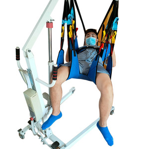 Palans électriques avec sac de transport bleu royal, capacité de 200 kg, pour le transfert des personnes âgées alitées, utilisation à domicile. - Product Image 3