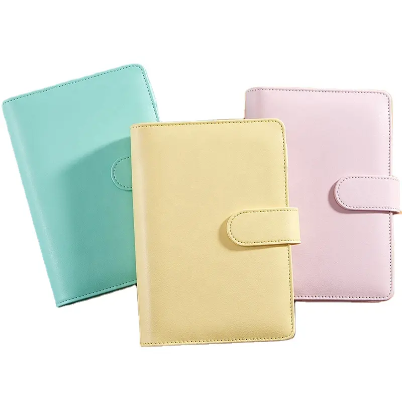 PU Leather Notebook Binder A5 A6 Budget Planner with Pocket Personal Cash Budget Envelopes for sale