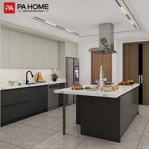 Armoires de <span class=keywords><strong>cuisine</strong></span> modernes prêtes à l'emploi avec robinet, évier, plan de travail en marbre artificiel, matériaux en résine, <span class=keywords><strong>solution</strong></span> de <span class=keywords><strong>cuisine</strong></span> complète - Product Image 1