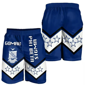 Cá nhân <span class=keywords><strong>phi</strong></span> Beta Sigma người đàn ông của Sweatpants phong cách đơn giản mùa hè bãi biển Quần Short tùy chỉnh tên thả vận chuyển mới beachwear - Product Image 2
