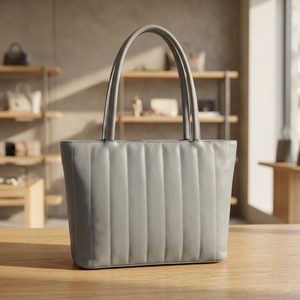 Sac à main pour femme en cuir de buffle BS International, grande capacité, fermeture éclair, imperméable, écologique, luxe, mode, amovible - Product Image 1