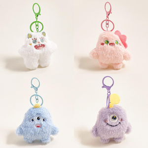 Llaveros de Peluche con Diseño de Oso de Dibujos Animados, Colgantes para Autos/Mochilas/Ropa, Decoraciones Encantadoras, 100% Poliéster, Unisex - Product Image 2