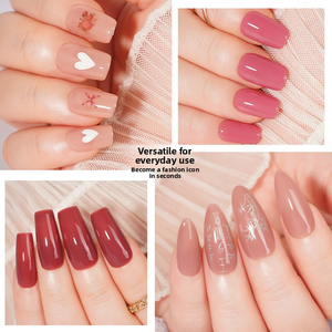 Colle à ongles tout-en-un OEM, cinq en un, couleur pleine, colle à ongles sans primer, colle à ongles œ<span class=keywords><strong>il</strong></span> de chat facile à appliquer - Product Image 4