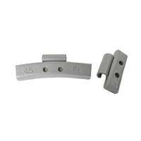 Poids d'équilibrage de roue en acier Toolon, nouveau gris, à clipser, avec grand clip, 60g >28 pouces pour jantes en aluminium, équilibrage des pneus