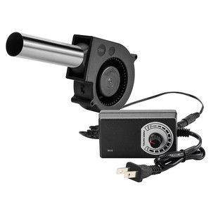 Souffleur à vitesse variable 12V DC - Ventilateur centrifuge pour poêle à bois/fourneau à huile usagée (compatible USB) - Product Image 1