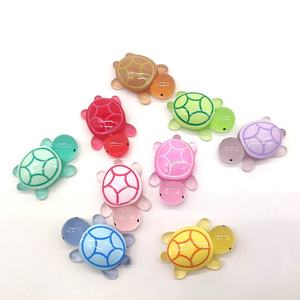 Juguete Sensorial de Color, Mini Tortuga de Dibujos Animados de 4.8cm, Rojo Explosivo, Brilla en la Oscuridad, en Bolsa Ciega, Venta al Por Mayor - Product Image 1