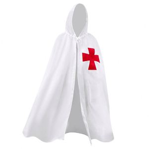 Disfraz de Caballero Templario Medieval Unisex para Adultos, Conjunto de Túnica con Capucha de Poliéster para Halloween y Carnaval, 4ourcostumes - Product Image 5