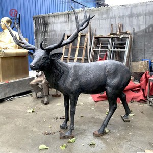 Statues de cerf en Bronze de haute qualité, décoration de jardin extérieur - Product Image 1